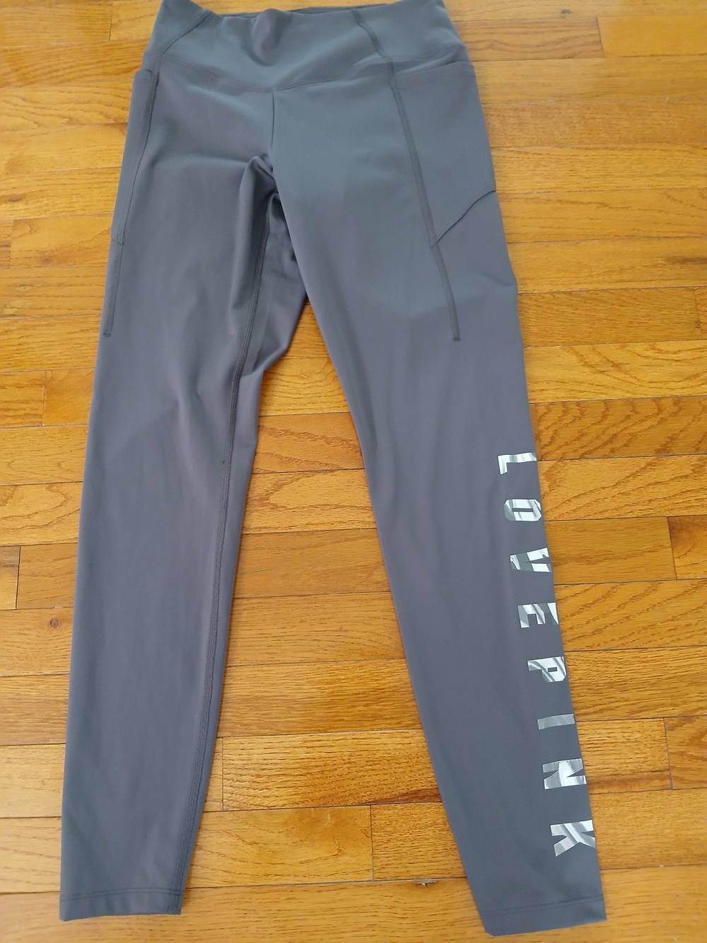 PINK Victoria's Secret Womens Gray Performance Leggings